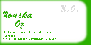 monika oz business card